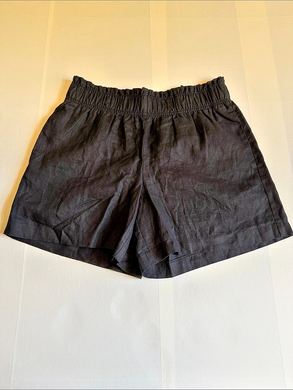 Quince 100% European Linen Shorts Black Medium